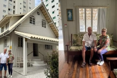 GALERIA &ndash; Conhe&ccedil;a casal dono de antiga casa de madeira que resiste entre os arranha-c&eacute;us de Balne&aacute;rio Cambori&uacute;
