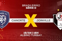 Cianorte x Joinville: veja prov&aacute;veis escala&ccedil;&otilde;es e onde assistir ao vivo o jogo da S&eacute;rie D
