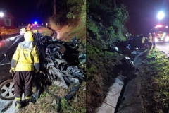 Homem morre preso &agrave;s ferragens em grave acidente na BR-280, em S&atilde;o Bento do Sul