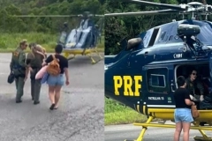 Crian&ccedil;a com c&acirc;ncer morre ap&oacute;s mobilizar resgate com helic&oacute;ptero na BR-101, em Joinville