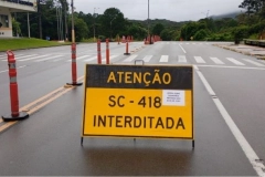 Trecho da Serra Dona Francisca ser&aacute; interditado por 10 horas nesta quarta-feira