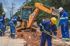 Obra afeta tr&acirc;nsito e abastecimento de &aacute;gua em bairro de Joinville neste domingo