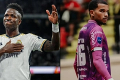 Ap&oacute;s suposto caso de racismo, goleiro do JEC Futsal recebe mensagem de apoio de Vini Jr