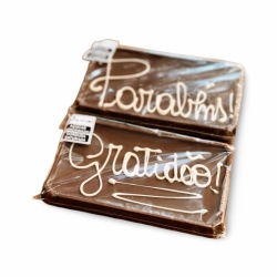 Barra de Chocolate com Mensagem | Barra com Menssagem - 45g