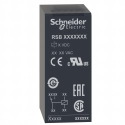 RSB2A080B7 - Rele de Interface 2NAF 8A 8P 24VCA S/ Base - Schneider Electric