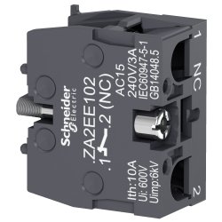 ZA2EE102 - Bloco de Contato 1NF P/  XA2E - Schneider Electric