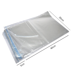 Saco Plástico Transparente L30xC40+A5 - Pacote com 1.000 UN | VIVA