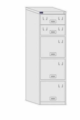 Arquivo de aço cinco gavetas