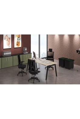 Mesa Reta Pé Cavelete