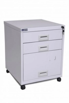 Gaveteiro Volante de Aço 3 gavetas