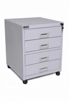 Gaveteiro Volante de Aço 4 gavetas