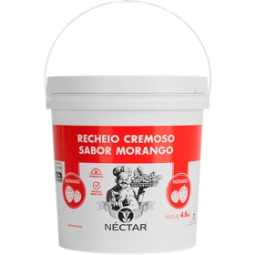 Recheio Forneável Sabor Morango Néctar 4,8kg