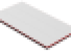  Coated table for feeder carts