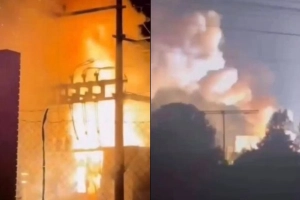 V&Iacute;DEO - Inc&ecirc;ndio em subesta&ccedil;&atilde;o deixa 57 mil unidades sem energia em S&atilde;o Bento do Sul e em outras duas cidades