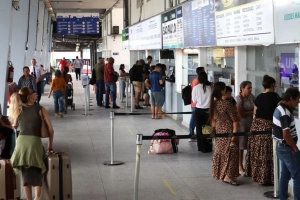 Rodovi&aacute;ria de Joinville registra aumento no n&uacute;mero de passageiros.