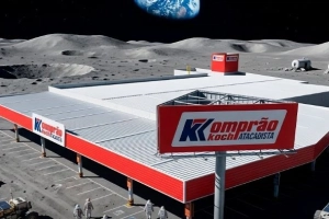 Maior rede de supermercados de SC brinca com miss&atilde;o Artemis II da NASA e &ldquo;inaugura&rdquo; loja na Lua