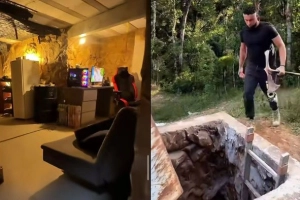 Influenciador de Joinville gasta cerca de R$ 100 mil e constr&oacute;i bunker para &ldquo;cen&aacute;rio apocal&iacute;ptico