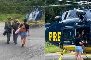 Crian&ccedil;a com c&acirc;ncer morre ap&oacute;s mobilizar resgate com helic&oacute;ptero na BR-101, em Joinville