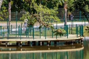 Parque Zoobot&acirc;nico de Joinville ganha deck panor&acirc;mico no lago para contempla&ccedil;&atilde;o da natureza