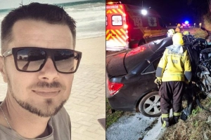 Identificado homem que morreu em grave colis&atilde;o entre carro e caminh&atilde;o em S&atilde;o Bento do Sul