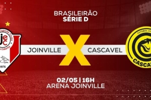 Joinville x Cascavel: veja prov&aacute;veis escala&ccedil;&otilde;es e onde assistir ao vivo o jogo da S&eacute;rie D