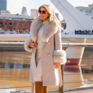 Casaco em Cashmere Bege | BOREAL