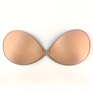 Sutiã invisível silicone  | Sem alça com protetor bege adesivo