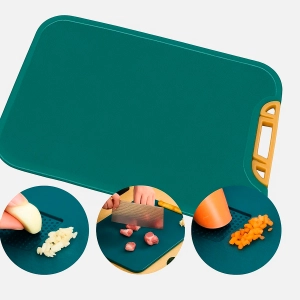 Tábua retangular de alimentos | Antiderrapante e alça com suporte e antimofo.