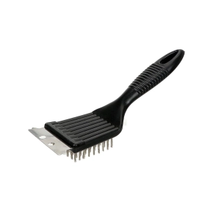 Escova limpa grelha de churrasqueira | Cabo espátula cerdas de aço.