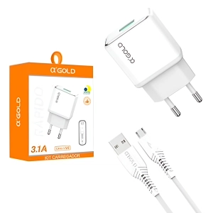 Adaptador carregador de tomada. | Turbo 3.1A cabo USB V8