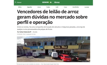 Vencedores de leilão de arroz geram dúvidas no mercado sobre perfil e operação