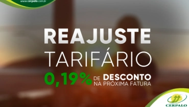 Redução da tarifa de energia em -0,19%
