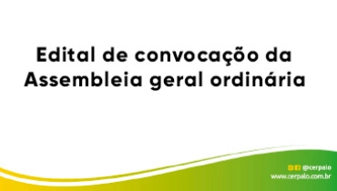 Edital de convocação para Assembleia Geral Ordinária (A.G.O).