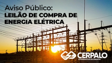 Cerpalo inicia processo de leilão de compra de energia
