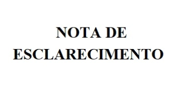 NOTA DE ESCLARECIMENTO