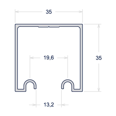 TRILHO SUPERIOR DE CORRER