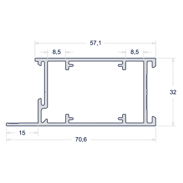 FOLHA PERIMETRAL PORTA DE GIRO