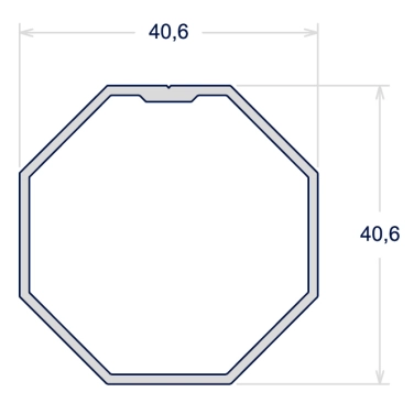 TUBO RECOLHEDOR 40MM