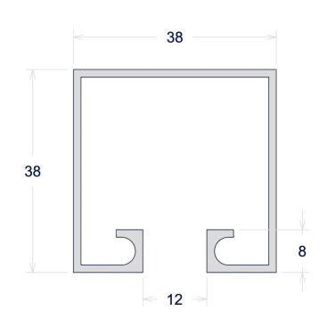 TRILHO SUPERIOR DE CORRER