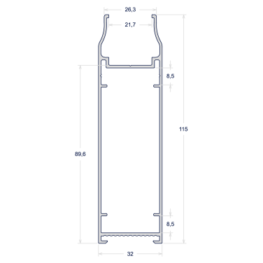 FOLHA PERIMETRAL PORTA DE GIRO