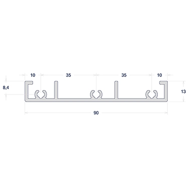 MARCO VERTICAL E HORIZONTAL PORTA PIVOTANTE