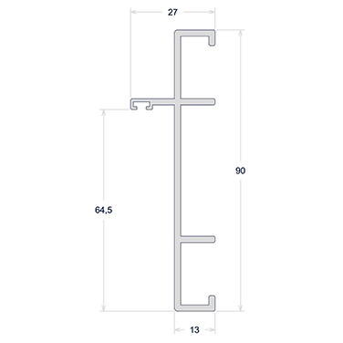 MARCO VERTICAL E HORIZONTAL PIVOTANTE