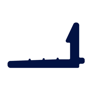 GUARNIÇÃO FACHADA TIPO CUNHA “L”