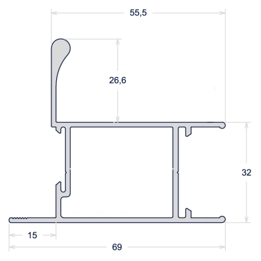 FOLHA LATERAL VERTICAL COM REFORÇO