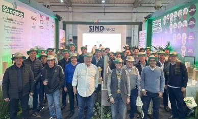 Na AgroPonte 2024, SindArroz-SC destaca a importância do arroz para a economia do Brasil