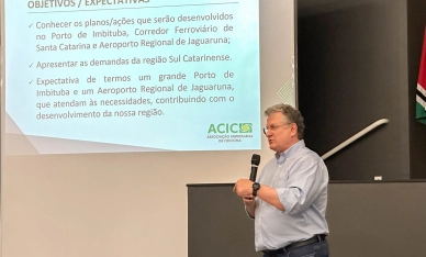 Infraestrutura logística do Sul do Estado é tema de reunião na Acic