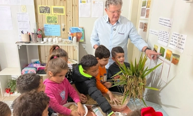 Com criatividade e ações interativas, crianças aprendem sobre a produção de arroz