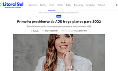 Primeira presidente da AJE traça planos para 2022