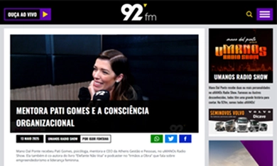 Mentora Pati Gomes e a consciência organizacional