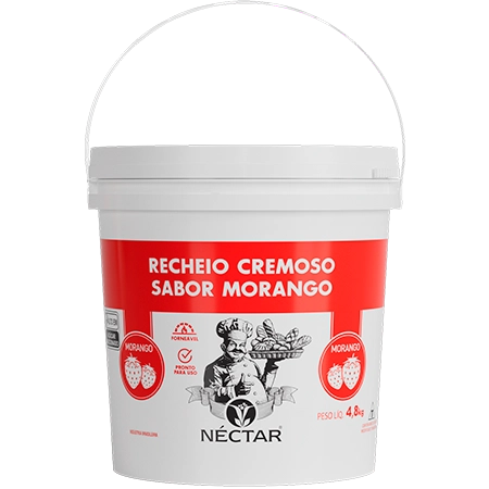 Recheio Forneável Sabor Morango Néctar 4,8kg
